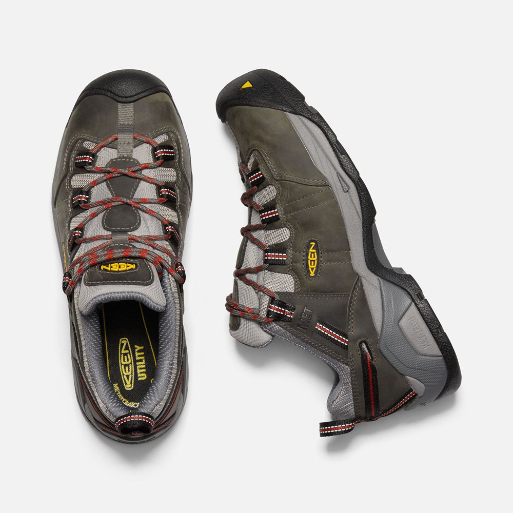 Zapatos de Trabajo Keen Mexico Grises Oscuro - Hombre Detroit Xt Internal Met (Steel Toe) - OW603952